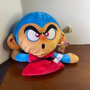 Shao Lu HYPERACTIVE MONKEY Kung Fu Student Plush Hand Puppet New Blue